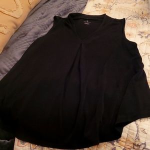 Sleeveless black top